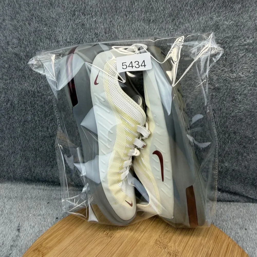 Nike Air Max Axis Shoes Mens Size 9.5 White Gray Running AA2146-102 Sneakers